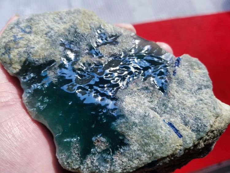 翡翠原石,这就是你所没见过的玻璃种翡翠原石, 太美了