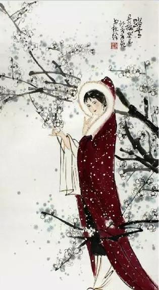 翡翠雕刻中最美的踏雪寻梅!