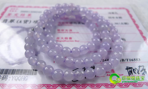 紫罗兰翡翠项链-尽显东方女性独特气质