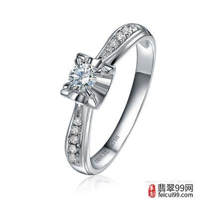 翡翠2卡钻石戒指价格 以下是欧宝丽珠宝网为你提供的钻石戒指