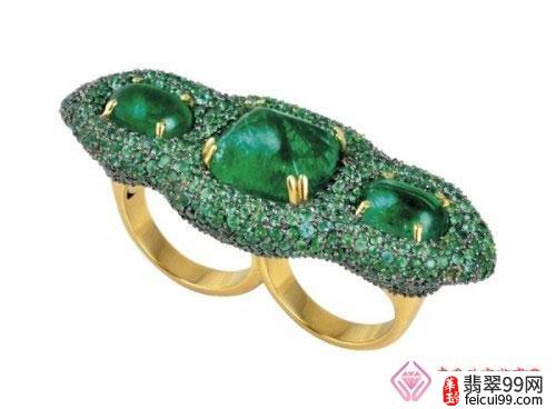 翡翠红宝石戒指59 多种不同款式的珠宝戒指