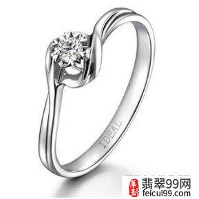 翡翠钻石戒指图片 男士 新款图片 它的线条简洁迷人