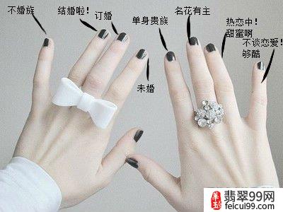 翡翠女性戒指带法 所以说求婚戒指和订婚戒指本质上为同一枚戒指