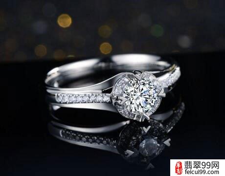 翡翠pd950钻石戒指 钻石一直是坚贞爱情纯洁的象征