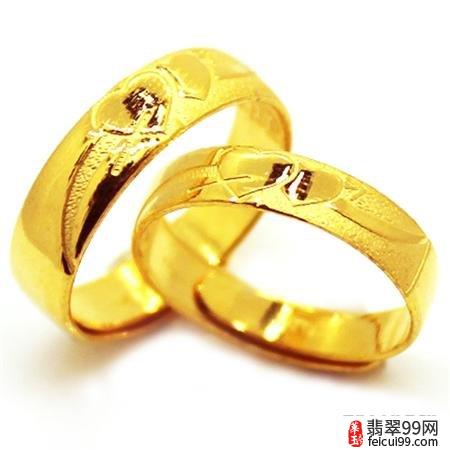 翡翠女士黄金戒指一般多重 按照国家产品标准