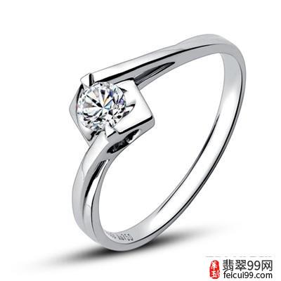 翡翠10克钻石戒指图片 欢迎前来咨询与定购