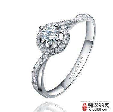 翡翠最新款钻石戒指图片 克徕帝的钻石和戒托是分离计价的