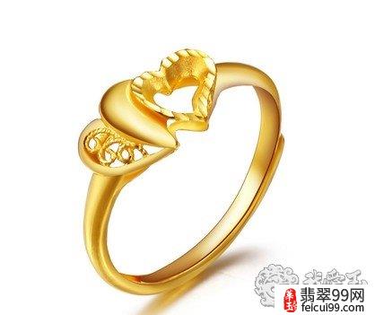 翡翠绿宝石黄金戒指多少钱 黄金戒指一直是中国人传统的婚嫁配饰