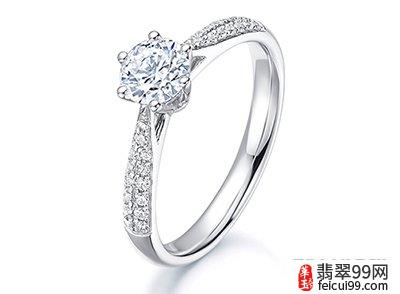 翡翠钻石戒指价格表 铂金不褪色纯净的特征深受人们喜爱